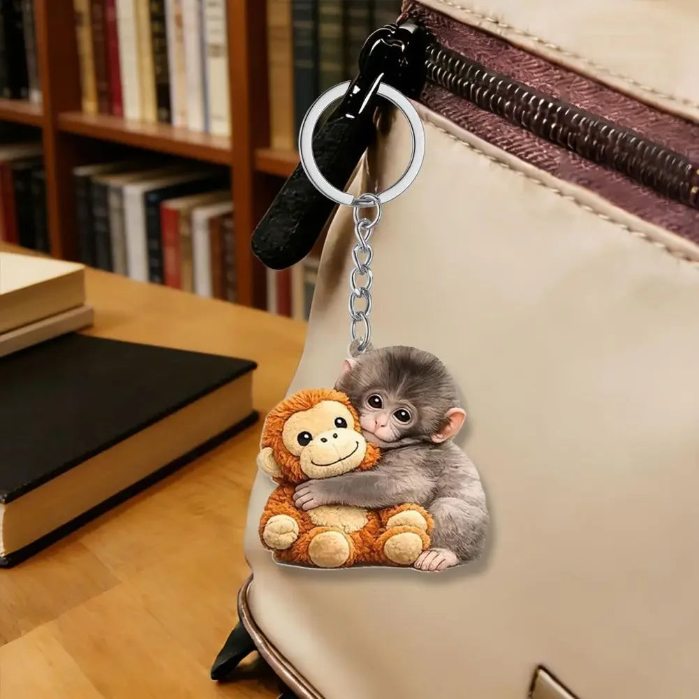 Japan Baby Punch The Monkey Acrylic 2D Pendant Toys Keychain Accessories, Creative Bag Backpack Jewelry Decor, Gift For Kids Peaceful Pleasures Health and Wellness
