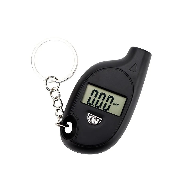 Mini Keychain Digital Tire Pressure Gauge High-precision Portable Tire Pressure Meter Tool for Measuring Air Pressure Peaceful Pleasures Health and Wellness