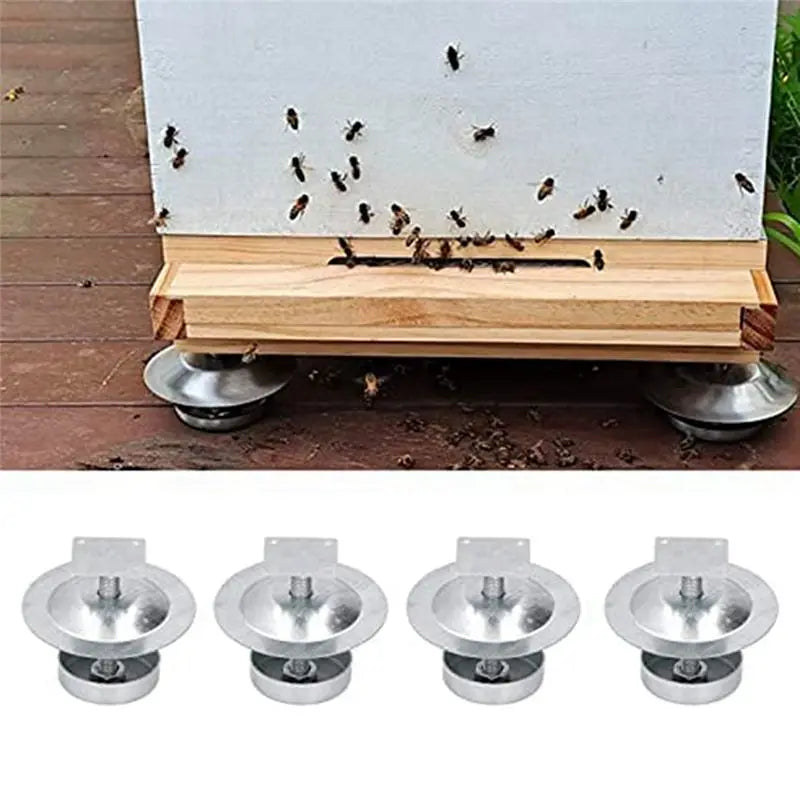 8PCS Stainless Steel Beehive Feet Stand | Beekeeping Base Tool