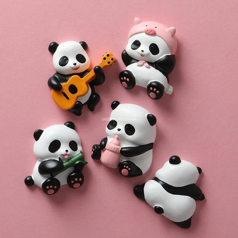 Creative Cartoon Panda Refrigerator Magnet Magnet Decorative Pendant Cute Magnetic Magnet Stickers Message Board Home Decor 자석 Peaceful Pleasures Health and Wellness