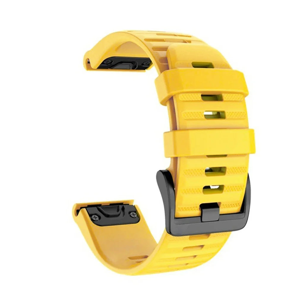 Silicone QuickFit Watch Band for Garmin Fenix 8 7X 6X – 22/26mm Peaceful Pleasures Health and Wellness