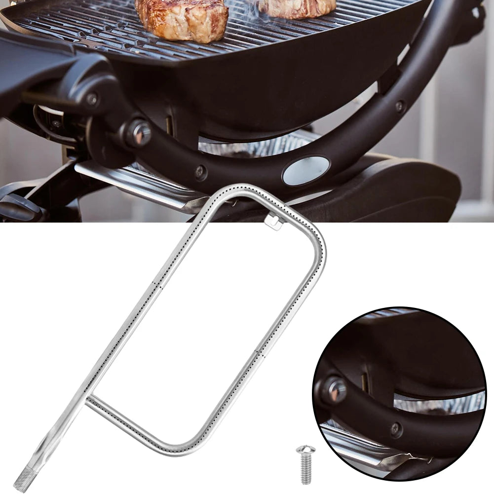 Q1000 Q1200 Grills Burner-Tube Wear-Resistant Stainless Steel Webers Q Series Gas-Grill Durable Grill Accessories for Cooking BB Peaceful Pleasures Health and Wellness