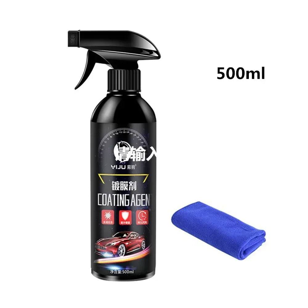 Ceramic Car Coating 500ML 9H Nano Liquid Glass Plated Crystal Hydrophobic Waterproof Polishing Paint Hardness Car Polish Wax Peaceful Pleasures Health and Wellness 500ml