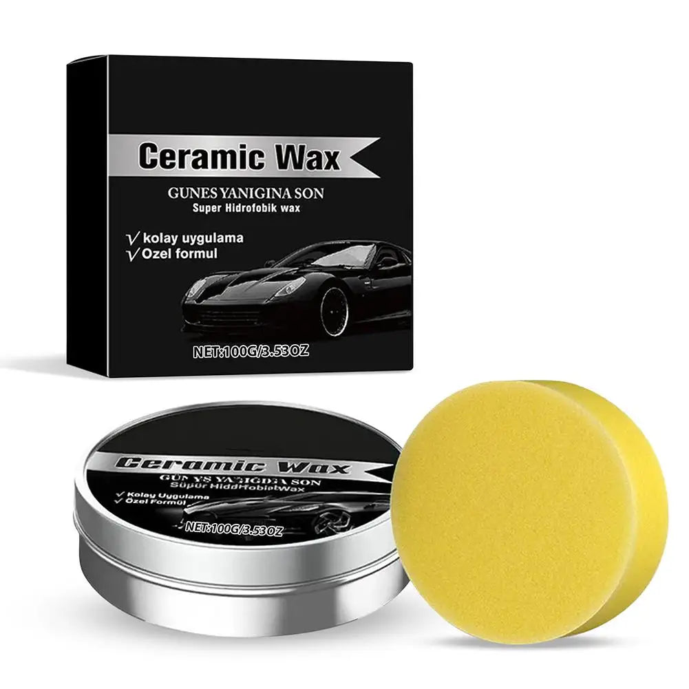 Car Scratch Repair Wax Titanium Ceramic Wax Cream Peaceful Pleasures Health and Wellness Black