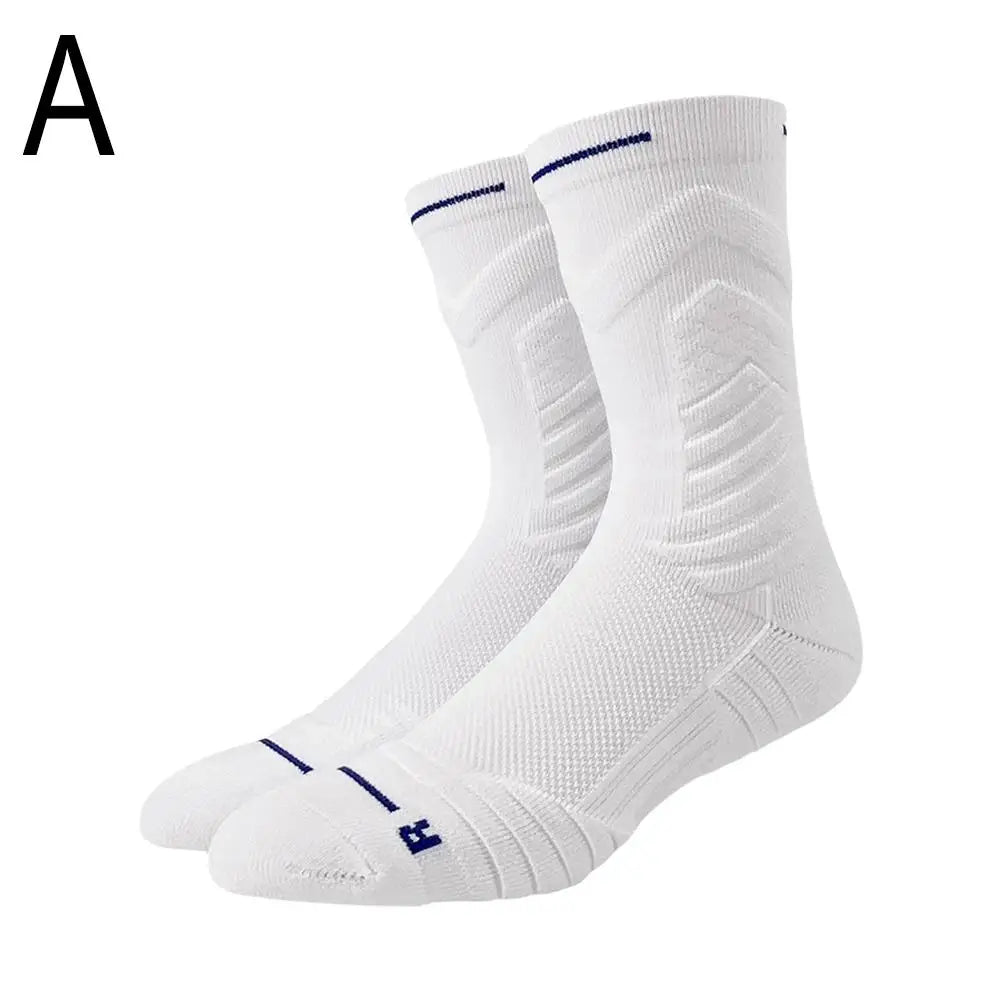 Men's Elite Thick Basketball Socks – High-Top Towel Bottom