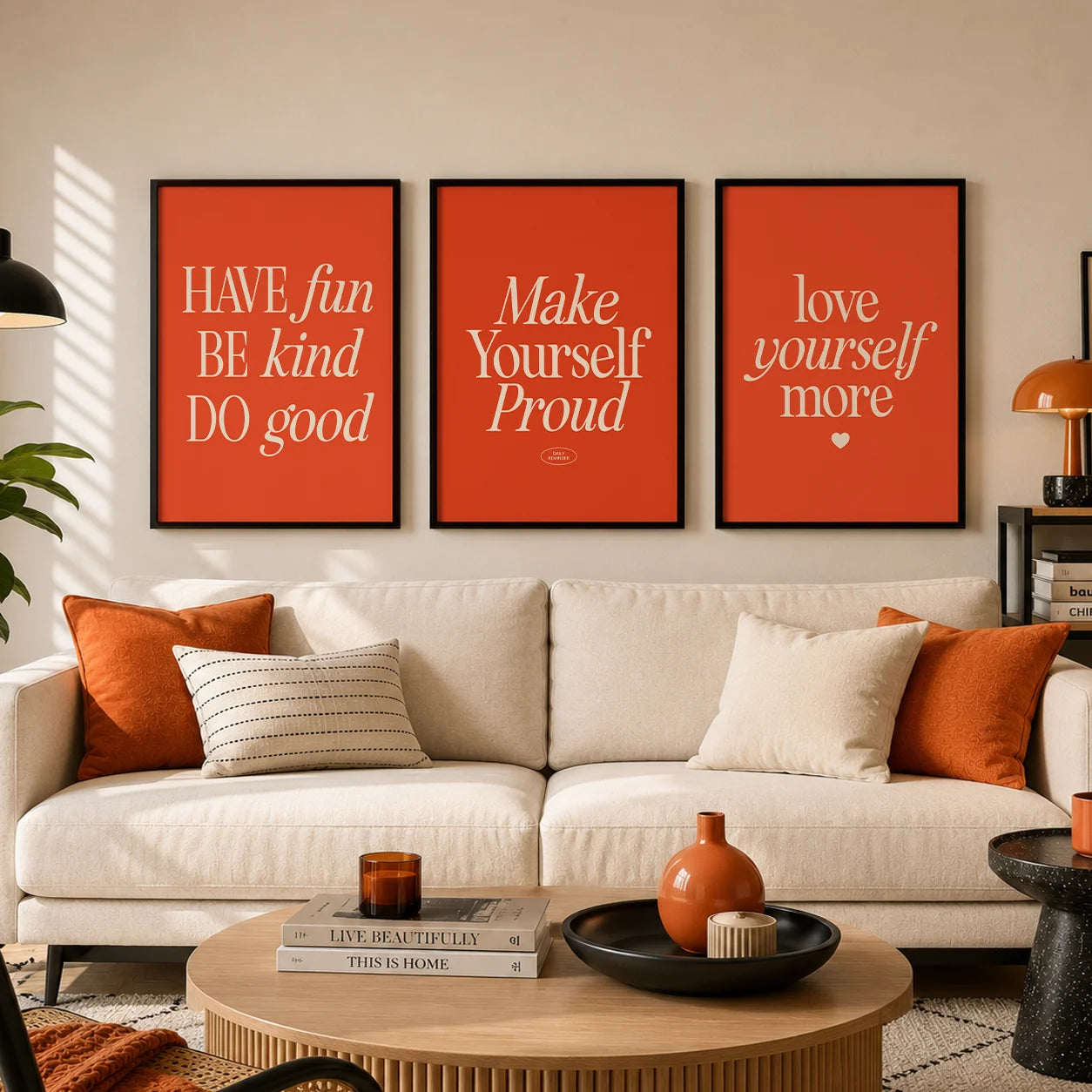 Nordic Inspirational Quote Canvas Wall Art | Minimalist Poster Canvas Wall Art Peaceful Pleasures Health and Wellness