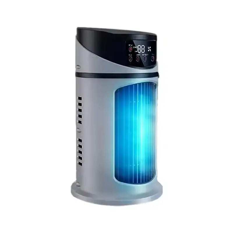 USB charging desktop fan with humidifier, spray timer, portable, silent, cooling fan for home use, air cooling fan Peaceful Pleasures Health and Wellness WHITE