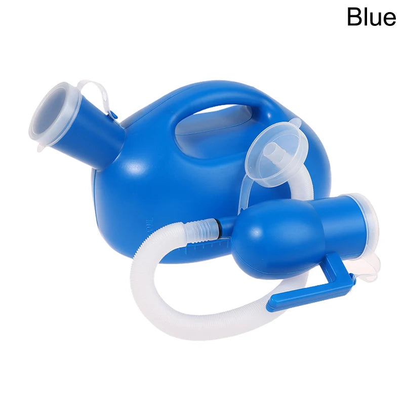 3000ml Elderly Portable Outdoor Travel Pee Toilet Tools Urinal Container With Lid Car Use Bottle Urinal Funnel For Men Peaceful Pleasures Health and Wellness Blue