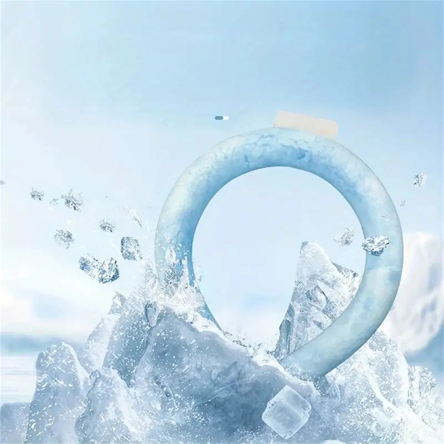 Wearable Neck Cooler Reusable Cooling Tube for Summer Freeze Activated Neck Sleeve Hot Weather Relief for Outdoor Work/Travel Peaceful Pleasures Health and Wellness