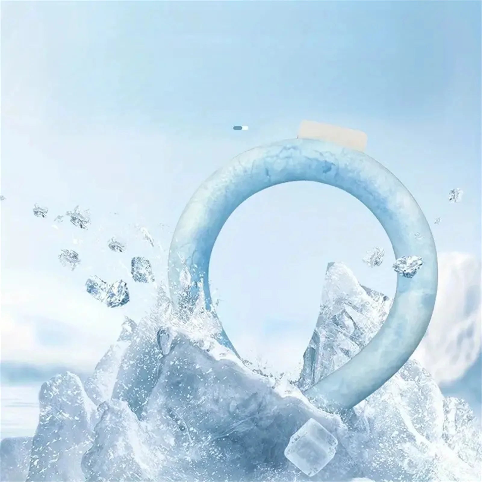 Wearable Neck Cooler Reusable Cooling Tube for Summer Freeze Activated Neck Sleeve Hot Weather Relief for Outdoor Work/Travel Peaceful Pleasures Health and Wellness