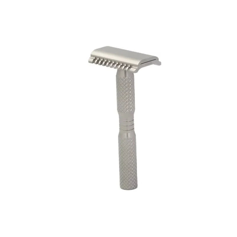 2026 New Arrival YAQI Ghost 90DC Cross Grain Pattern Lightweight Titanium Safety Razor Model Comfortable Shave Experience Peaceful Pleasures Health and Wellness RT2350-03-90DC