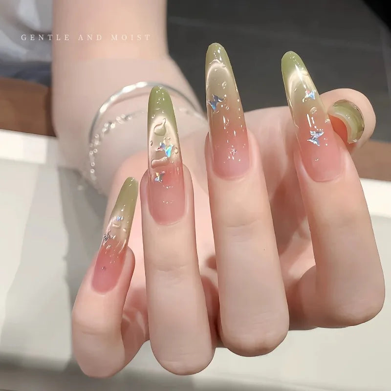 3D Water Drop Nail Gel Set – Crystal Dew Effect & Top Coat