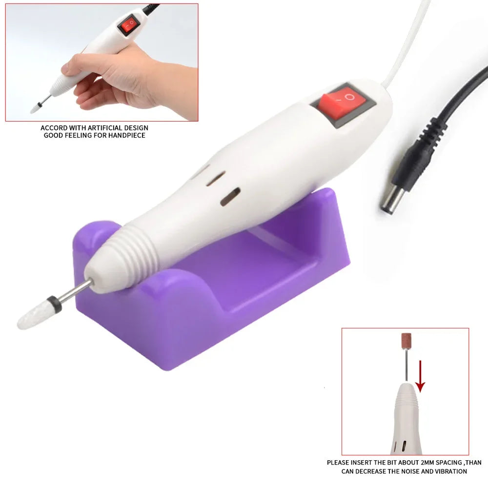 20000 RPM Electric Nail Drill Handpiece Pen | Pro Manicure Tool