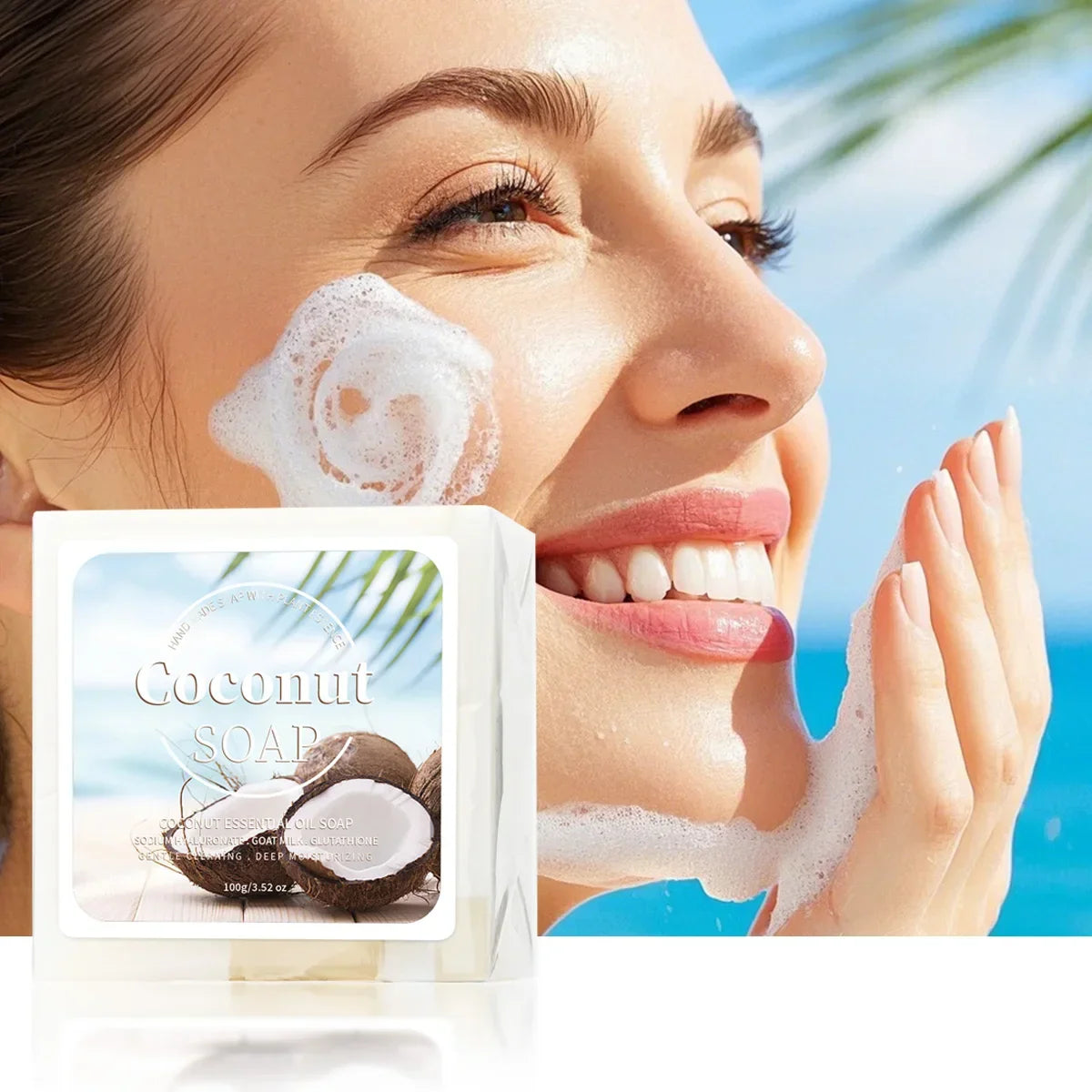 Coconut Milk & Goat Milk Handmade Soap 100g | Plant Extract