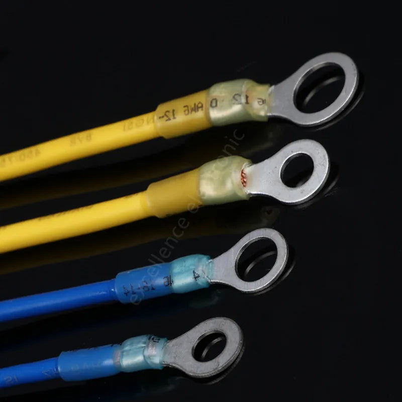 20PCS RV Circular Heat Shrink Waterproof End Male Female Plug Spring Quick Wiring Annular Pre Insulated Cold Pressed Terminal Peaceful Pleasures Health and Wellness