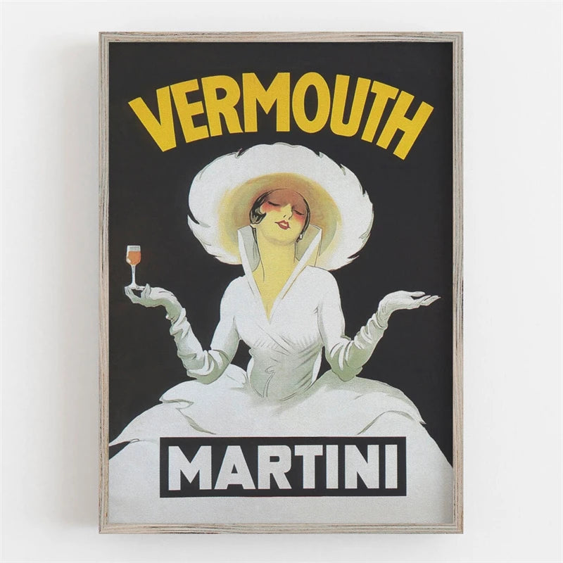Vintage Beer and Cigarette Rodeo Poster Print Canvas Painting Wall Art Picture for Retro Bar Living Room Home Decoration Peaceful Pleasures Health and Wellness J0093-1 55x75cm