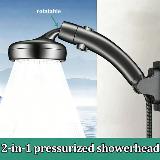 2-in-1 High Pressure Handheld Rainfall Shower Head | Water Saving Handheld Shower Head Oasis Select