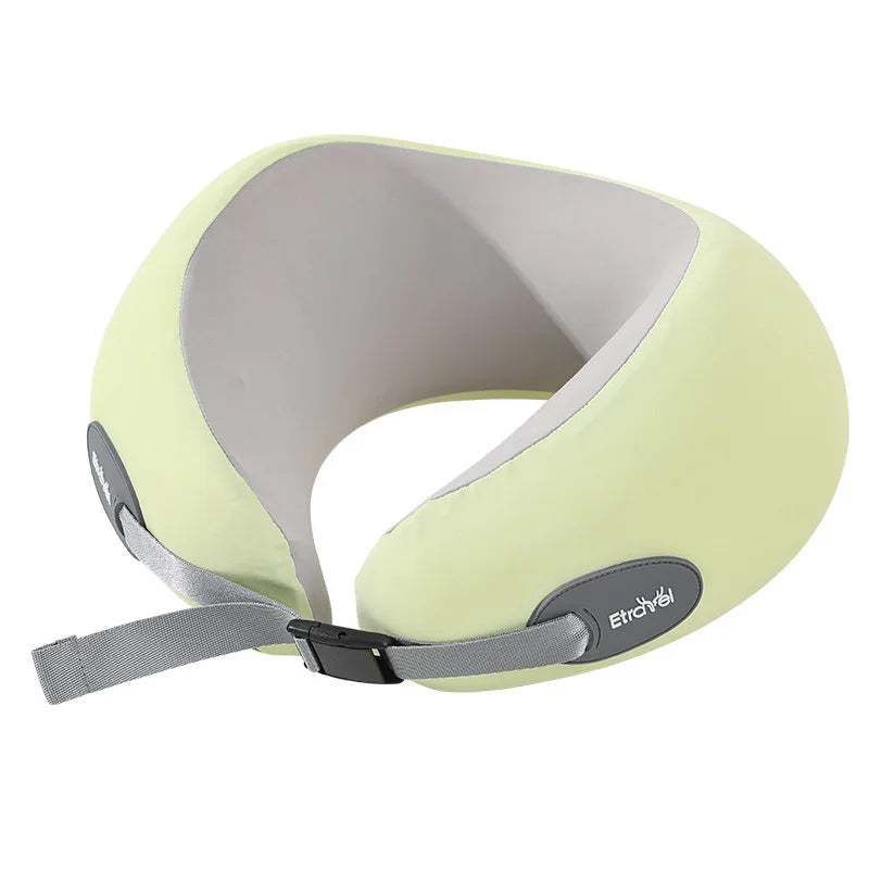 Memory Foam U-Shaped Travel Neck Pillow – Foldable & Compact Travel Neck Pillow Peaceful Pleasures Health and Wellness