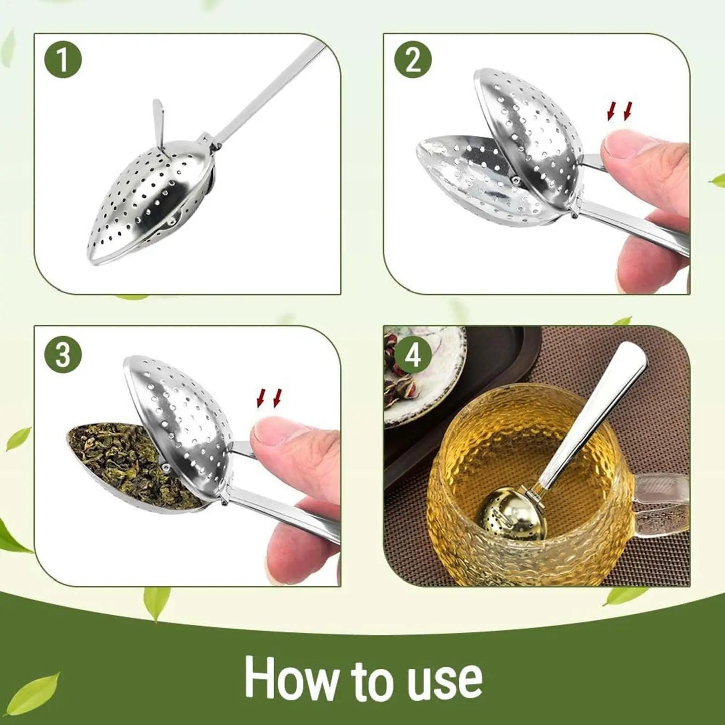 Stainless Steel Tea Infuser Spoon | Loose Leaf Tea Strainer