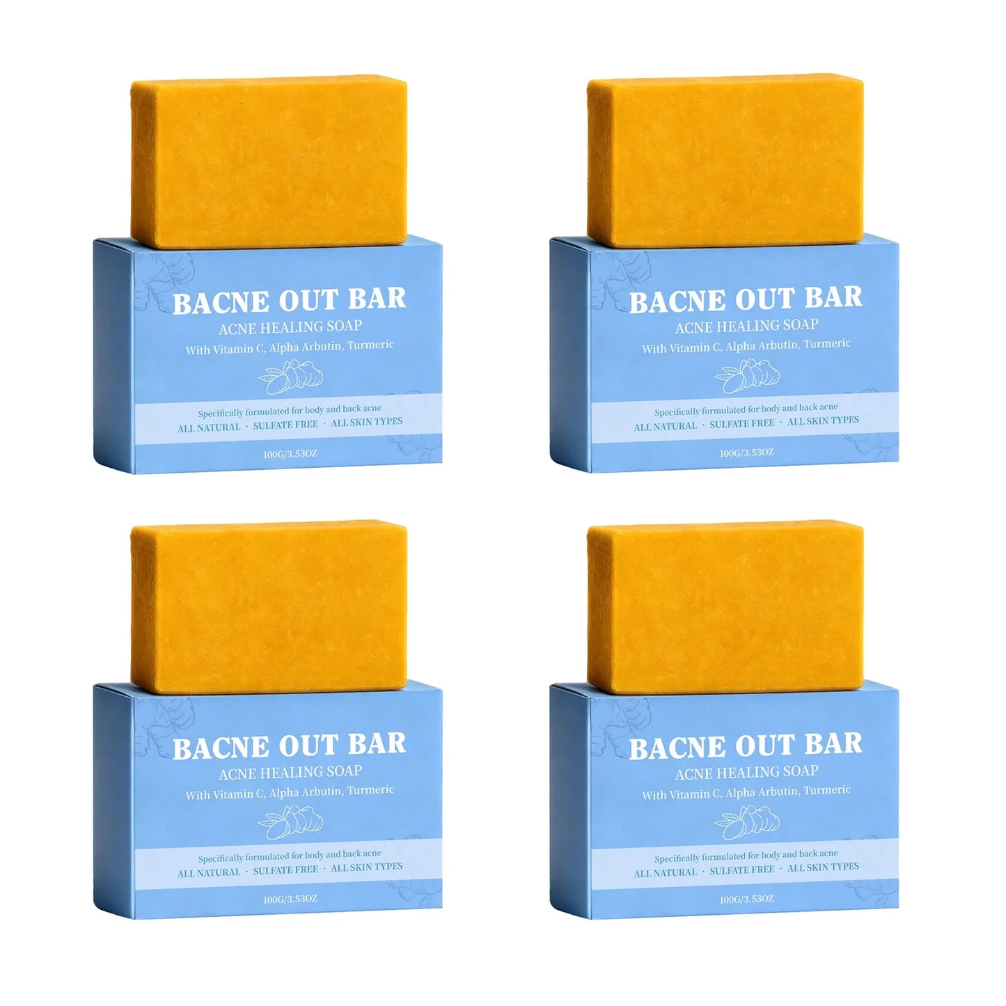 Natural Moisturizing Body Soap Bar – Brightening & Deep Clean 100g