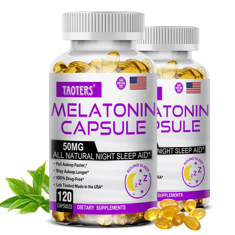 Melatonin Capsules 120ct – Non-GMO & Gluten-Free Sleep Support