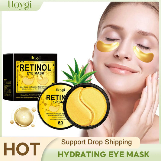 Hydrating Eye Mask Anti Dark Circles Eyes Bags Skin Firming Nourishing Brighten Reducing Fine Lines Retinol Under Eye Patches Peaceful Pleasures Health and Wellness