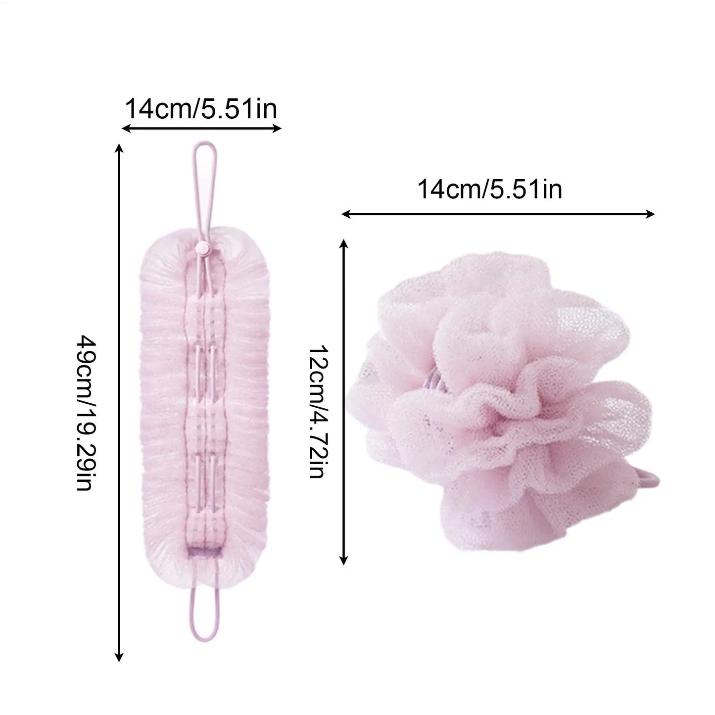 Loofah Washcloth Combo Exfoliation Washcloth Towel with Suction Cup Bath Exfoliation Puff Ball for Skin Renewal Body Wash Deep Peaceful Pleasures Health and Wellness
