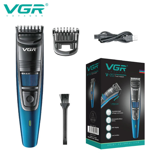 VGR 052 Adjustable Hair Beard Trimmer Professional Hair Clipper Hair Cutting Machine Rechargeable Haircut For Men Peaceful Pleasures Health and Wellness 052 usb