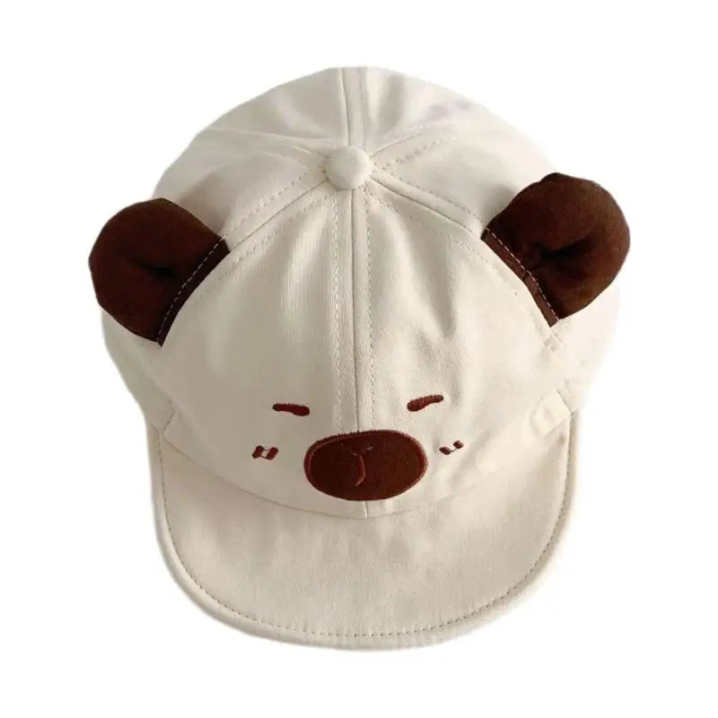 Capybara Baby Sun Hat | Breathable Cotton Baseball Cap for Toddlers