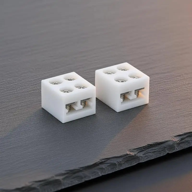 8mm 2-Pin Solder-Free LED Strip Connectors – Screw Fix 2/10Pcs