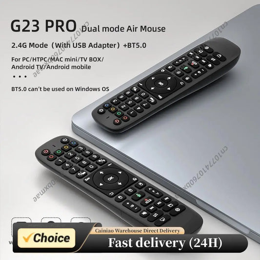 Universal TV Control and Setup with Air Mouse 2.4G BT Dual Mode Backlit Remote for Android TV Box Smart TV PC Projector Peaceful Pleasures Health and Wellness