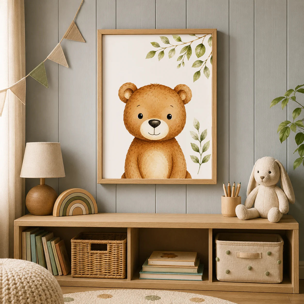 Watercolor Safari Animals Wall Art Cute Jungle Canvas Painting Poster Prints For Kids Room Nursery Decor Peaceful Pleasures Health and Wellness