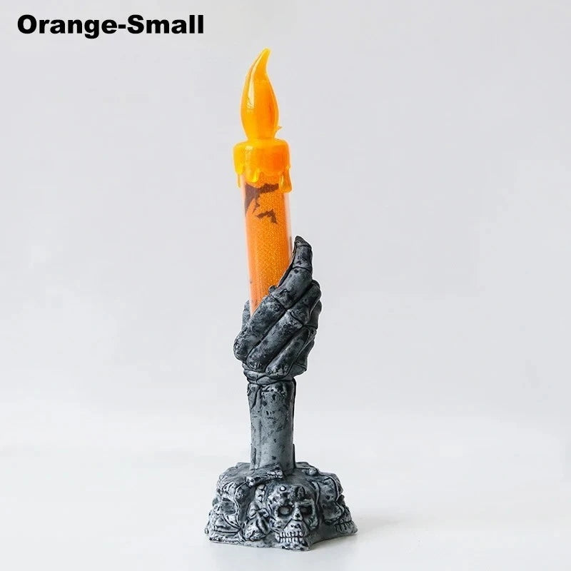 Halloween LED Skull Ghost Candle Light | Haunted House Decor