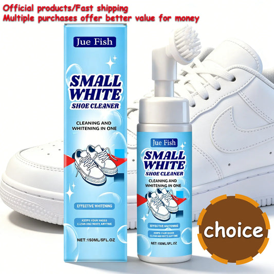 Jue-Fish White Shoe Cleaning Mousse 150ml | Stain Remover Shoe Cleaning Mousse Peaceful Pleasures Health and Wellness