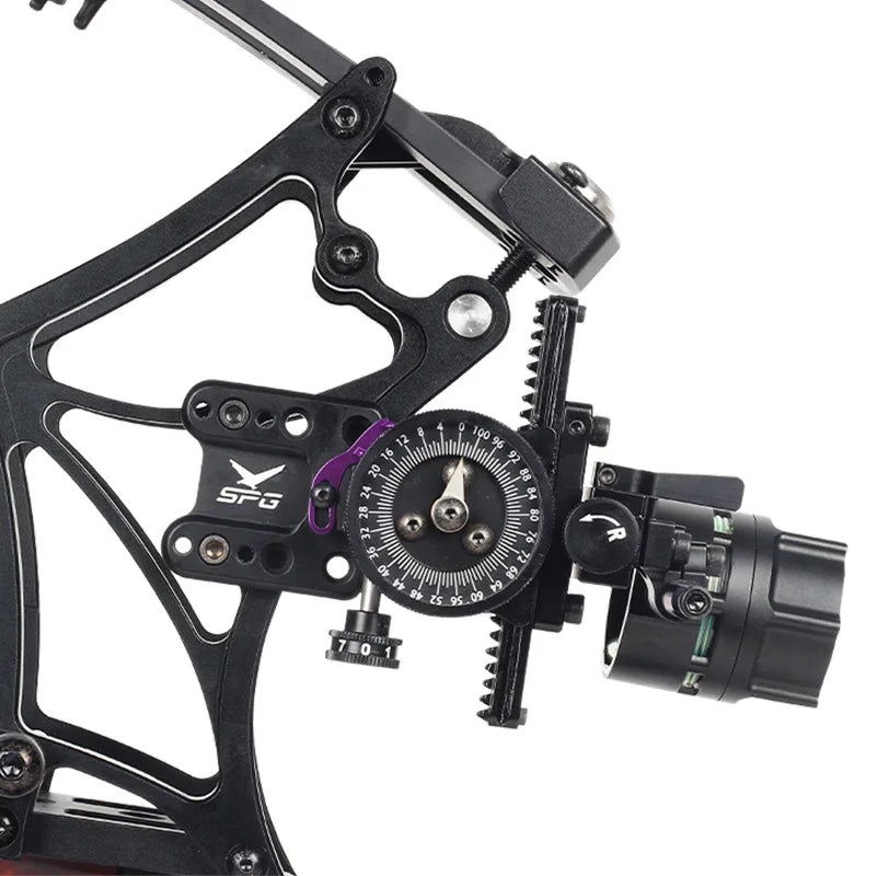 Compound Bow Sight Single Pin Scope Hunting Shooting Archery