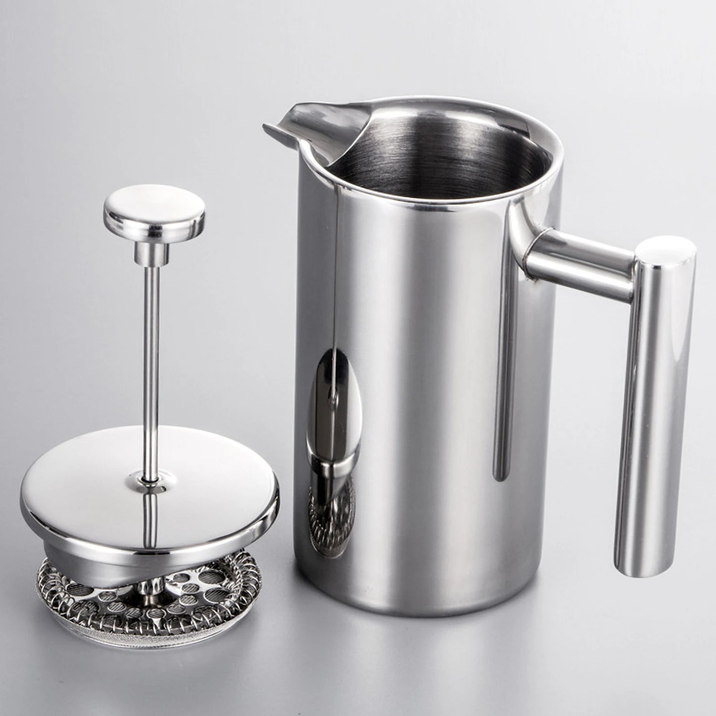 350ml/800ml/1000ml French Press Coffee Maker Stainless Steel Double Walled Insulated Coffee Maker Pot coffee maker coffee pot Peaceful Pleasures Health and Wellness 800ml