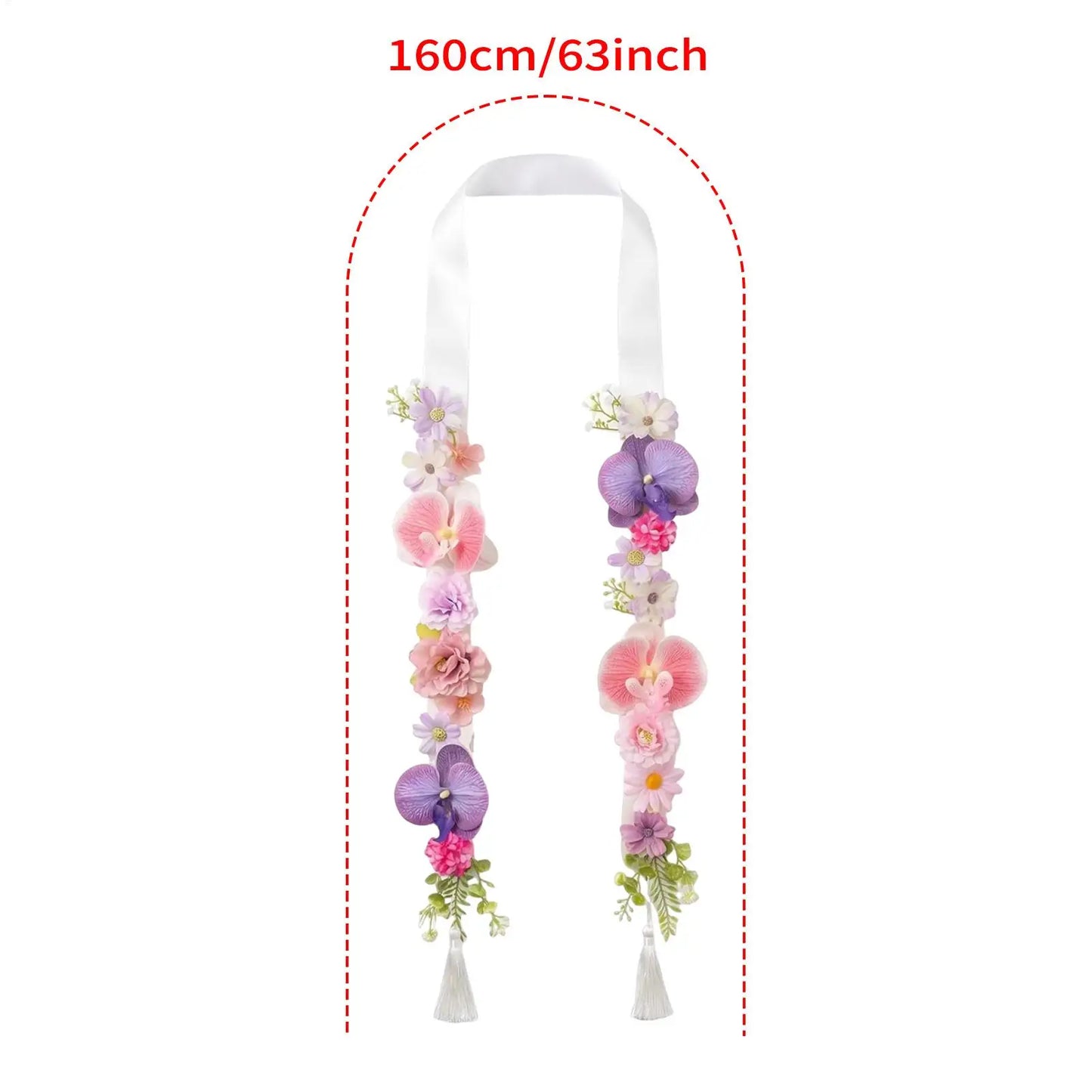 Hawaiian Graduation Lei 2026 – Tropical Satin Flower Garland
