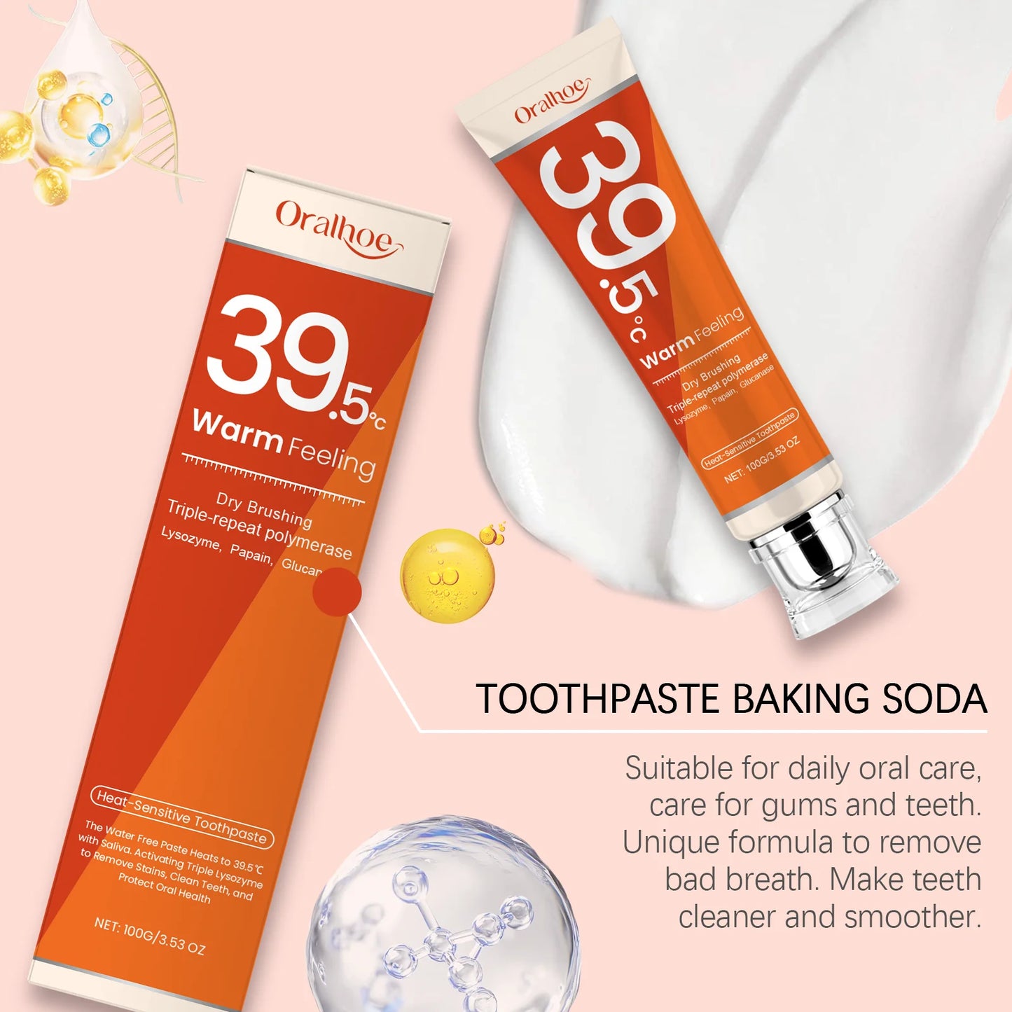 Oralhoe Heat-Sensitive Whitening Toothpaste | Plaque & Tartar