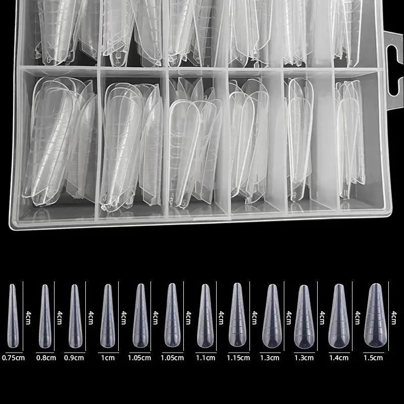 240pcs Sandwich Nail Forms 15 Size Oval Extension Dual Form No Paper Forms Needed For Easy Nail Extensions Peaceful Pleasures Health and Wellness one size A8