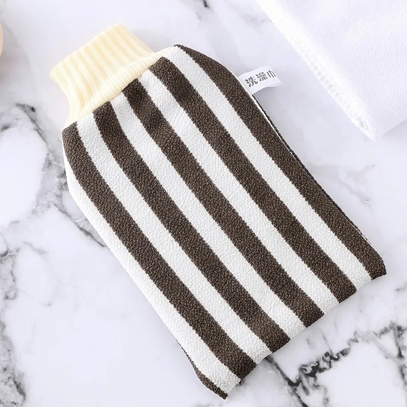 Exfoliating Bath Gloves – SPA Scrubber Mitt for Deep Cleaning