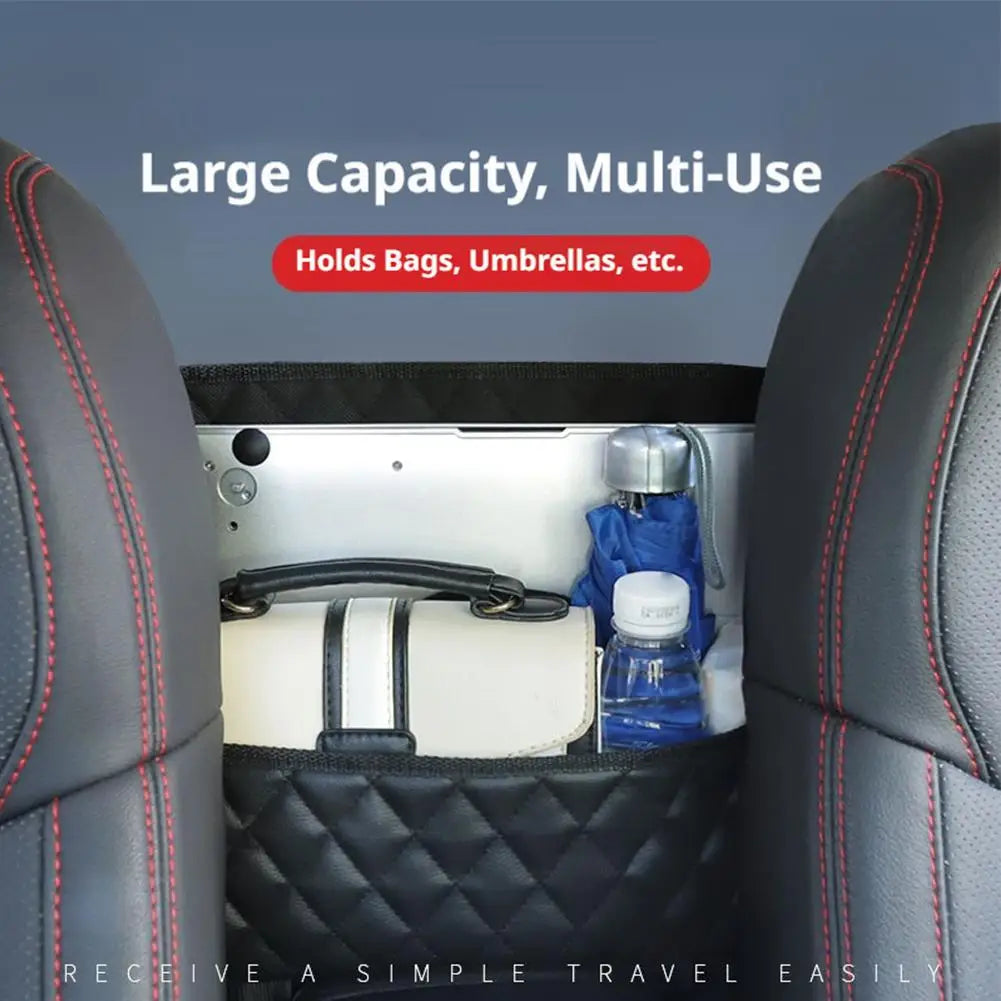 PU Leather Car Seat Gap Organizer – Between Seat Storage Bag