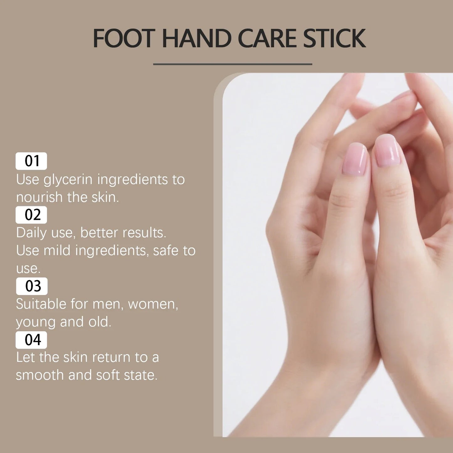 Coconut Oil Moisturizing Stick – Dry Cracked Skin Hand & Foot Care Moisturizing Body Stick Oasis Select