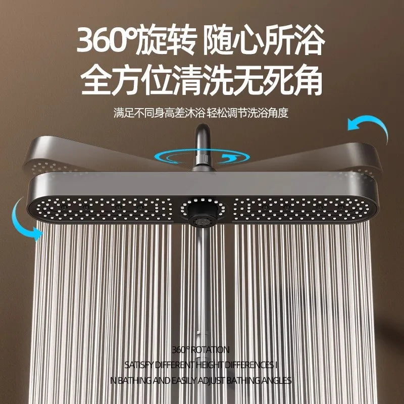 19" Luxury Rainfall Shower Head | 3 Mode High Pressure Water Saving