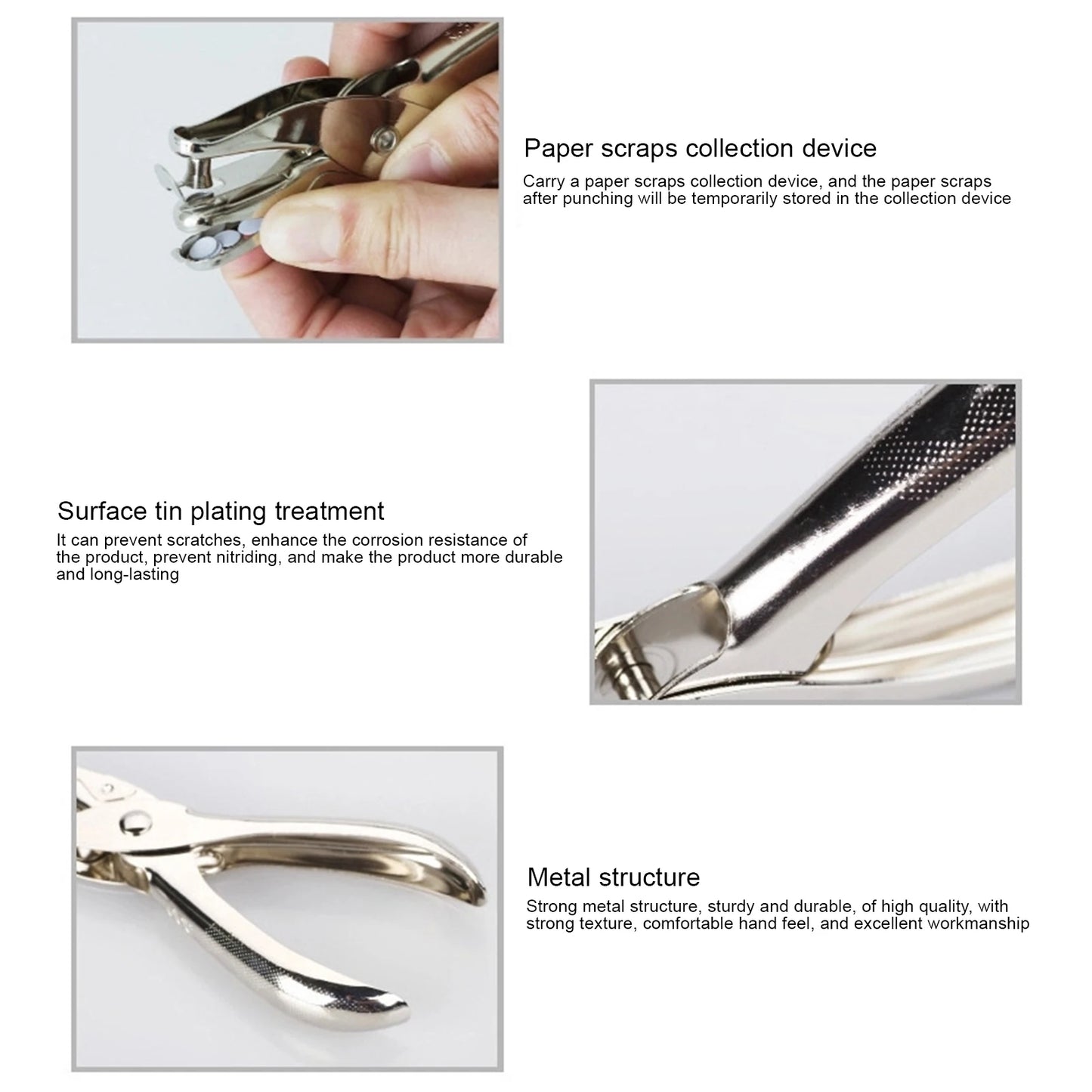 Handhold Single Hole Punch Comfortable Handle Single Hole Punching Plier Suitable for Handbag Straps Peaceful Pleasures Health and Wellness