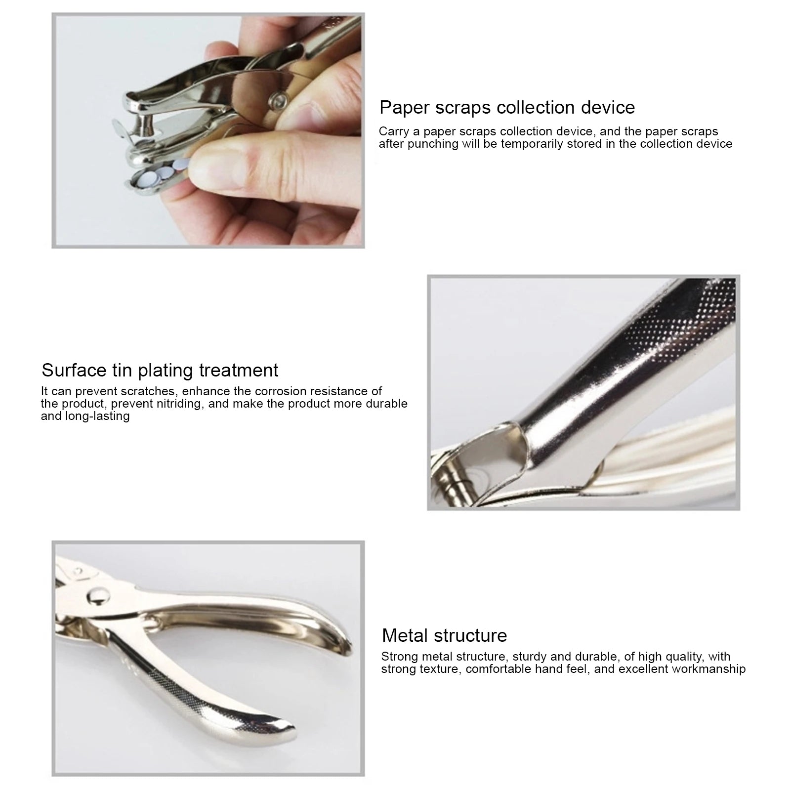 Handhold Single Hole Punch Comfortable Handle Single Hole Punching Plier Suitable for Handbag Straps Peaceful Pleasures Health and Wellness