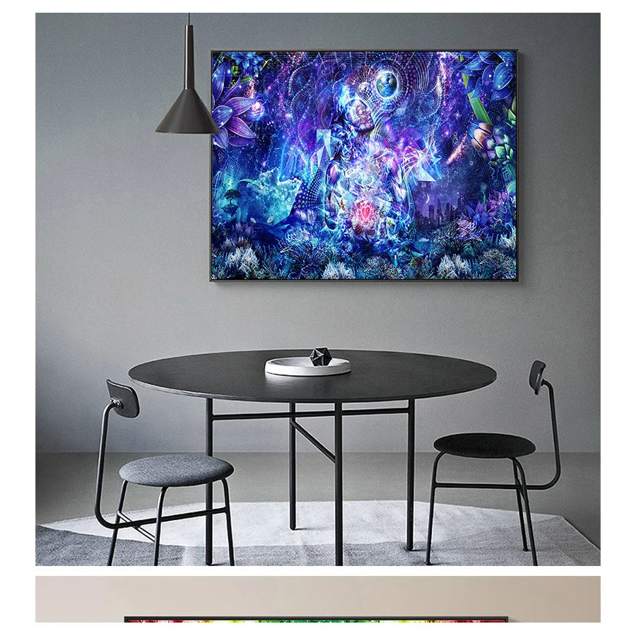Life Modular Pictures Modern Home Decoration Wall Art Canvas Prints Painting Bedroom Poster Alex Grey Psychedelic Trippy Tree Peaceful Pleasures Health and Wellness
