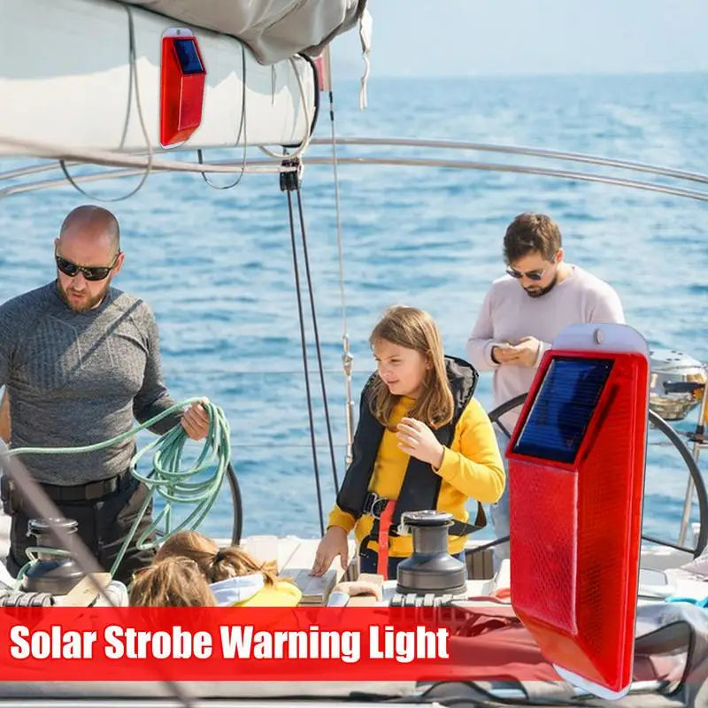 New Warning LED Lamp Solar Strobe Lamp Solar Warning Lamp Chip Control Bridge Night Driving Safety Light Traffic Caution Light Peaceful Pleasures Health and Wellness