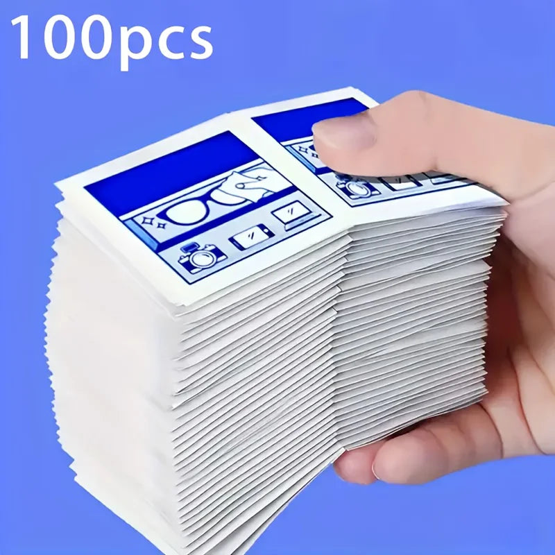 100 Disposable Screen Cleaning Wipes – Glasses & Phones