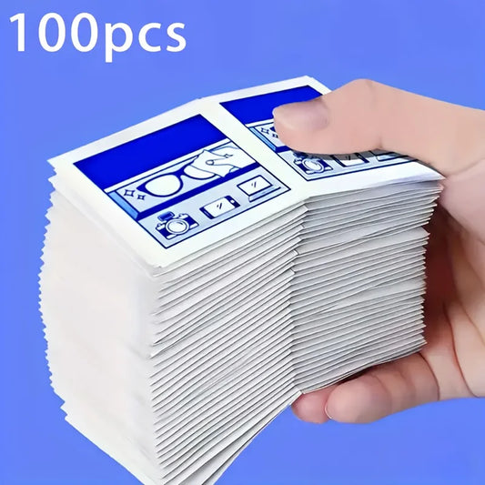 100 Disposable Screen Cleaning Wipes – Glasses & Phones Screen Cleaning Wipes Peaceful Pleasures Health and Wellness
