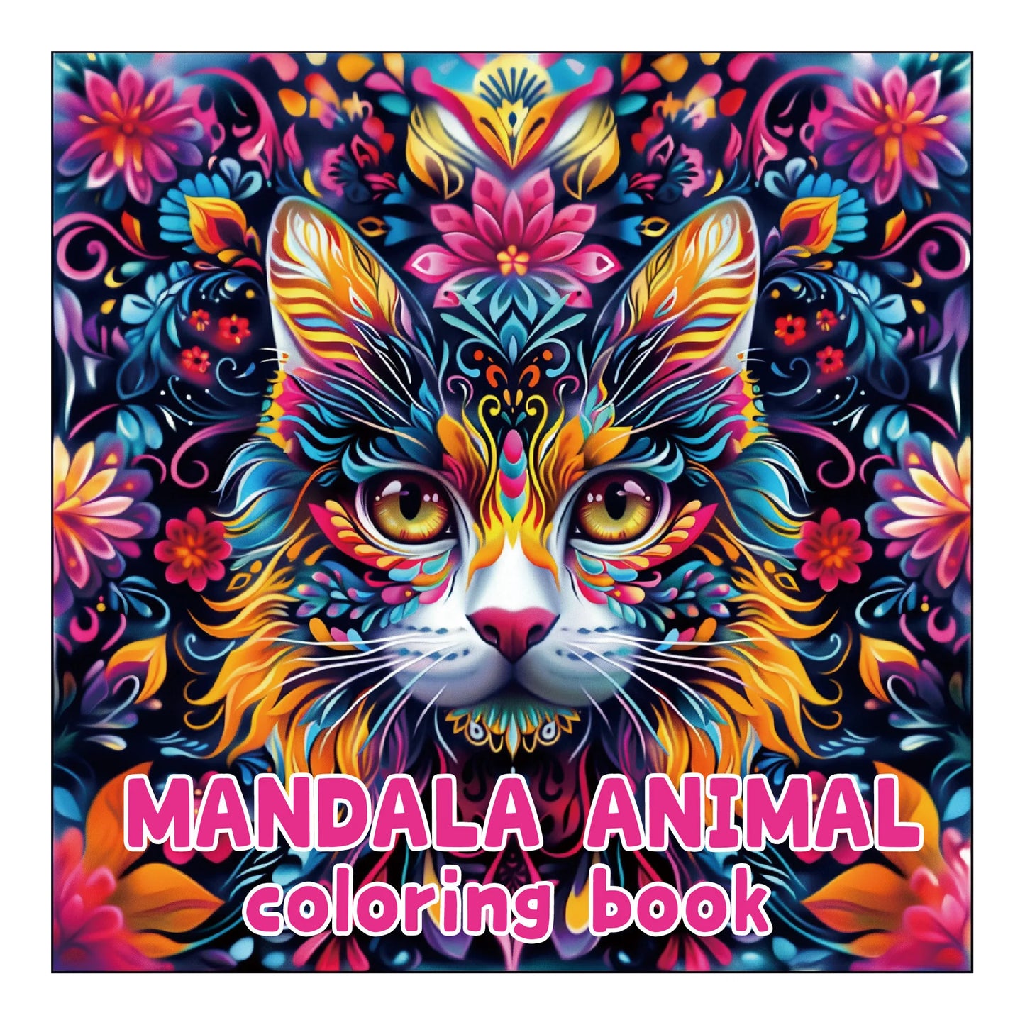 24 Mandala Animal Coloring Books Adult Graffiti Watercolor Creative